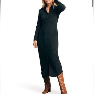 Faherty legend dress in black